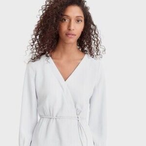J Crew Crepe Wrap Blouse